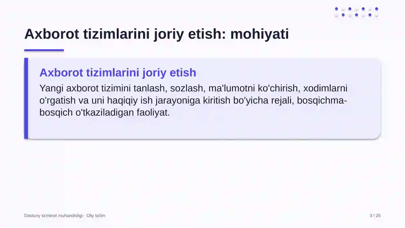 chorvachilik xo'jaliklarida axborot tizimlarini joriy etish 3089 3