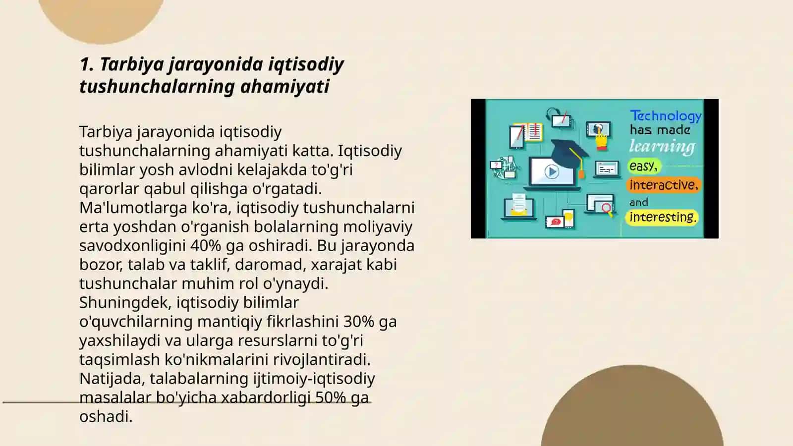 Tarbiya jarayonida iqdisodiy tushuntirish tarbiyaviy ishlarni oshirishda pedagogik jarayon 3