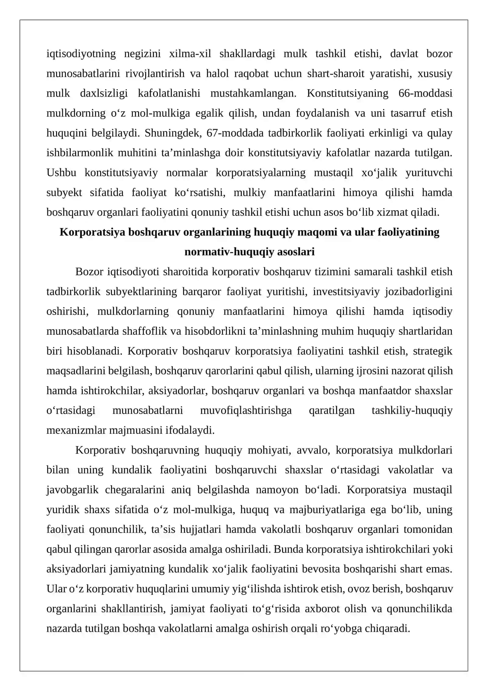 Korporatsiya boshqaruv organlarining vakolatlari umumiy yig‘ilish, kuzatuv kengashi va ijroiya organi o‘rtasidagi vakolatlar taqsimoti..docx 3