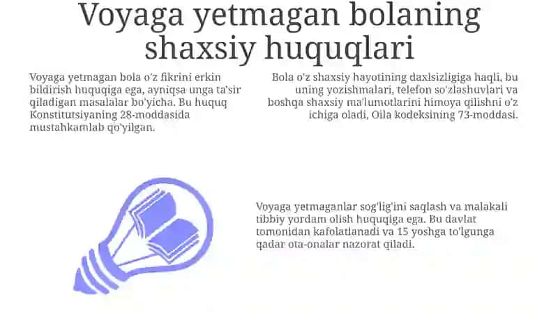 Ota-ona, bolalarning shaxsiy huquq va majburiyatlari 3