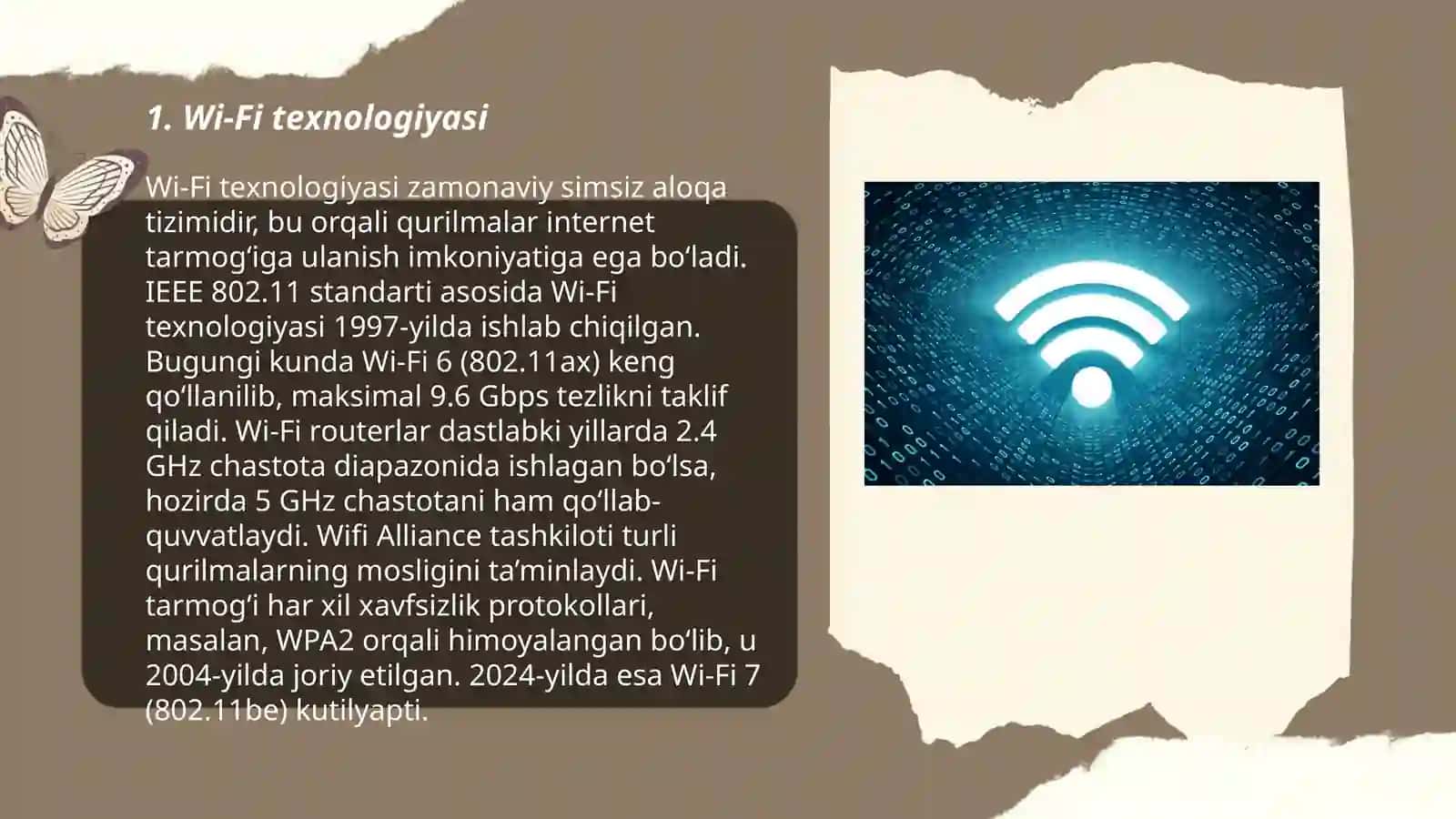 Qo'llaniladigan simsiz tarmoqlar texnologiyasi 3