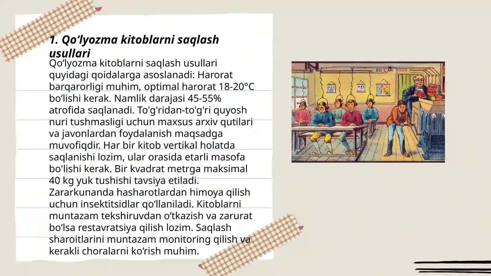 Qoʻlyozma kitoblarni saqlash va ularni ilmiy oʻrganish 3