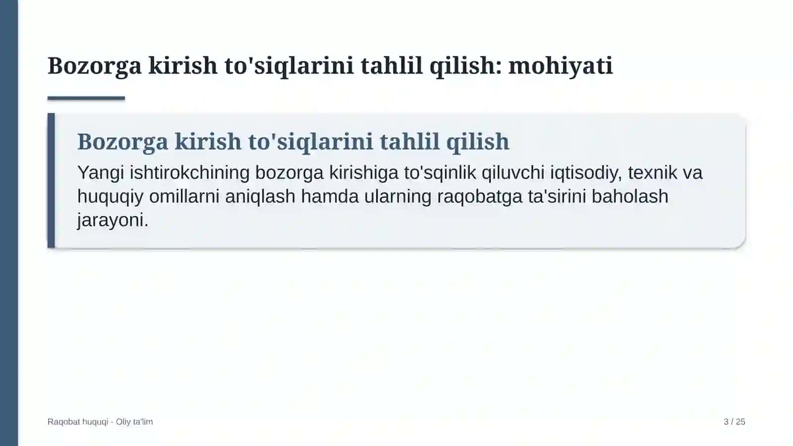 Avtobus parklarida bozorga kirish to'siqlarini tahlil qilish 3
