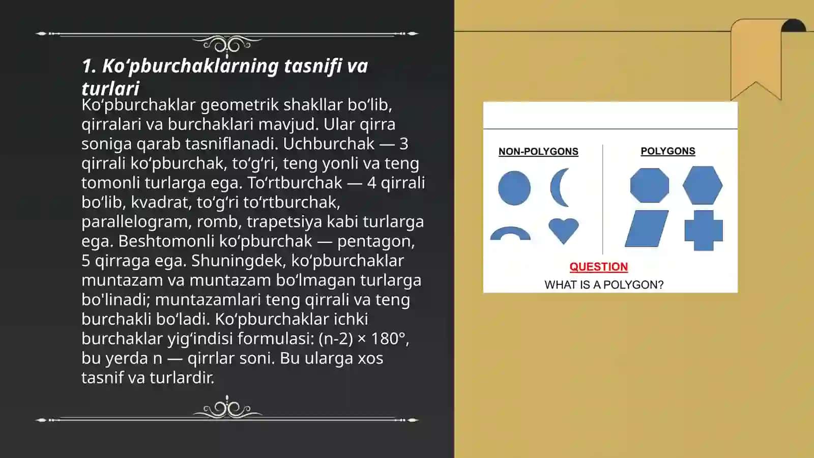 Koʻpburchaklar va ularning xossalarini oʻrgatishda interdisipliner yondashuv 3