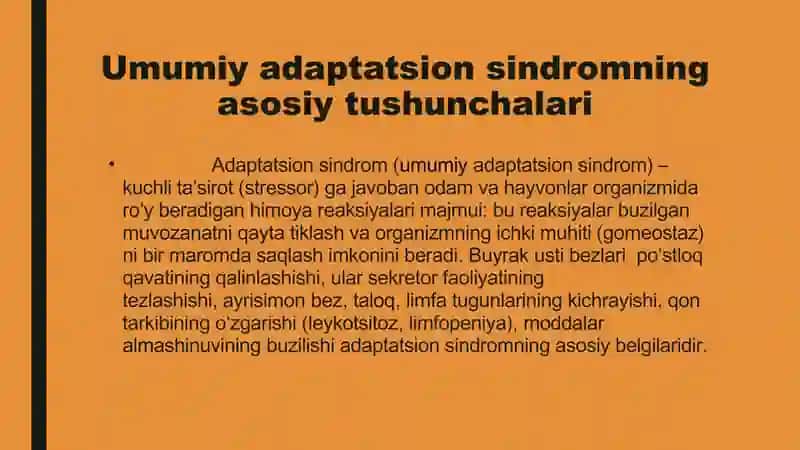 Umumiy adaptatsion sindrom 3