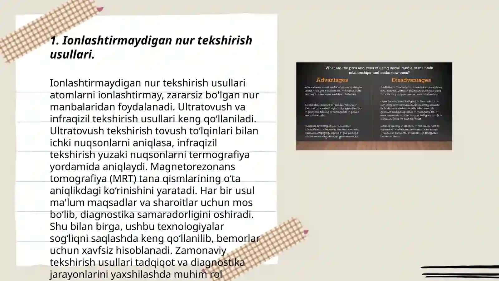 Ionlashtirmaydigan nur tekshirish usullari 3