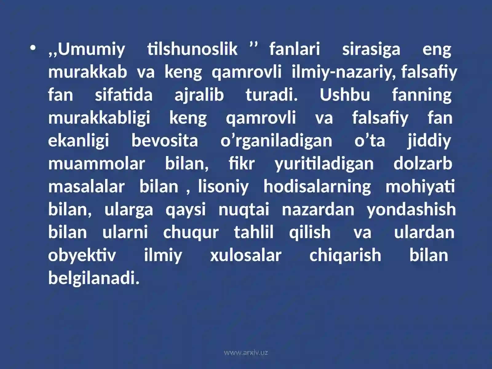 Umumiy tilshunoslik maqsad va vazifalari 3