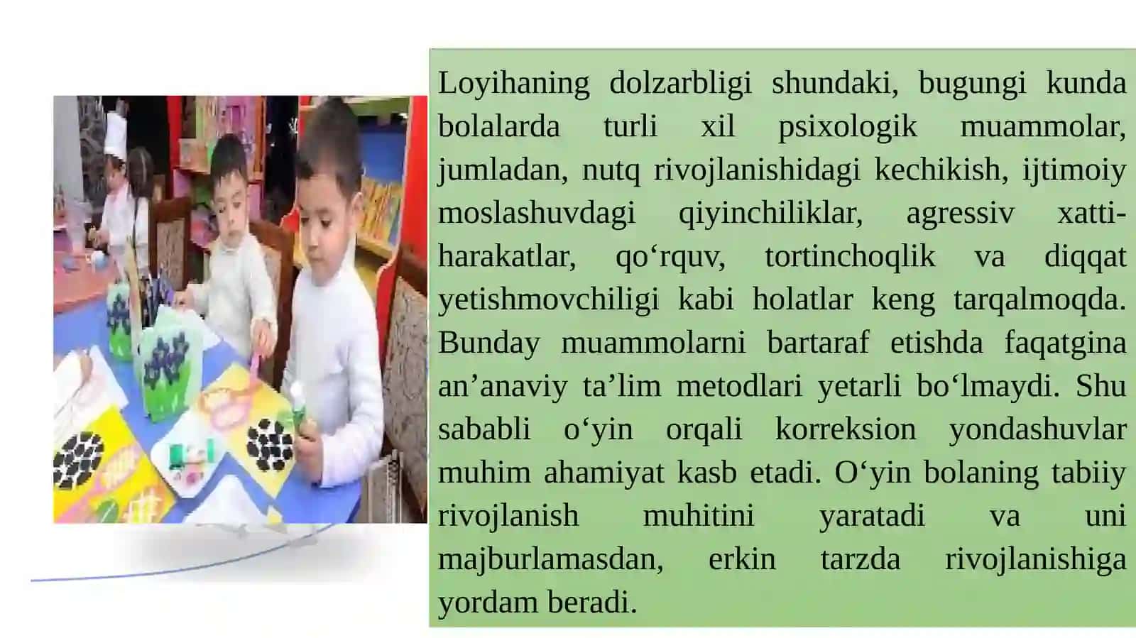 O‘yin orqali korreksion ishni tashkil etish 3