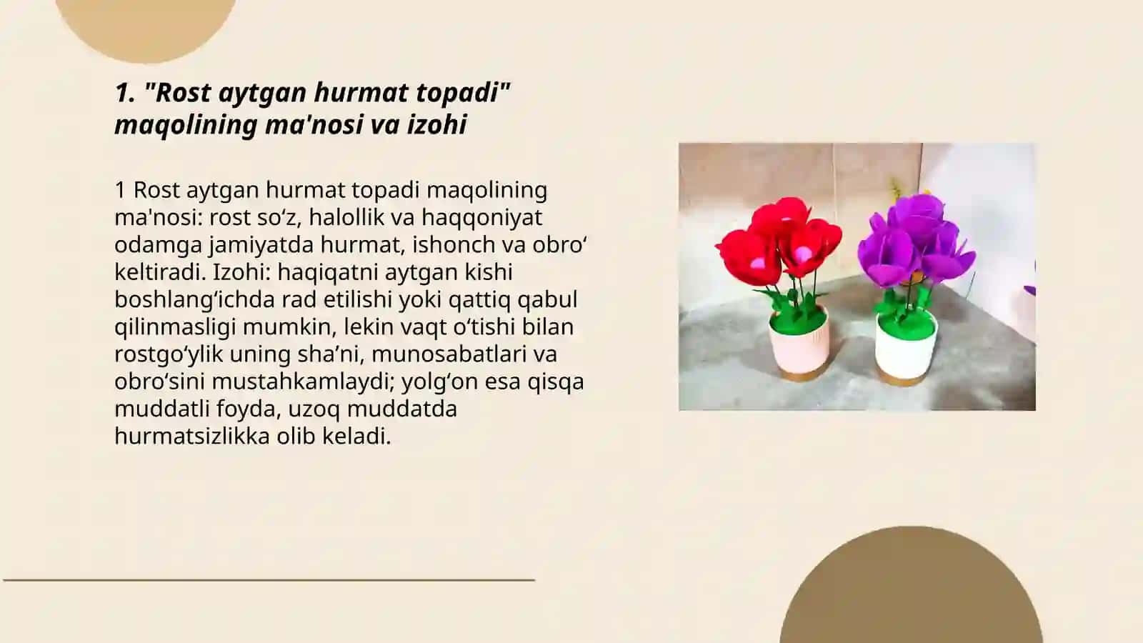 Rost aytgan hurmat topadi 3