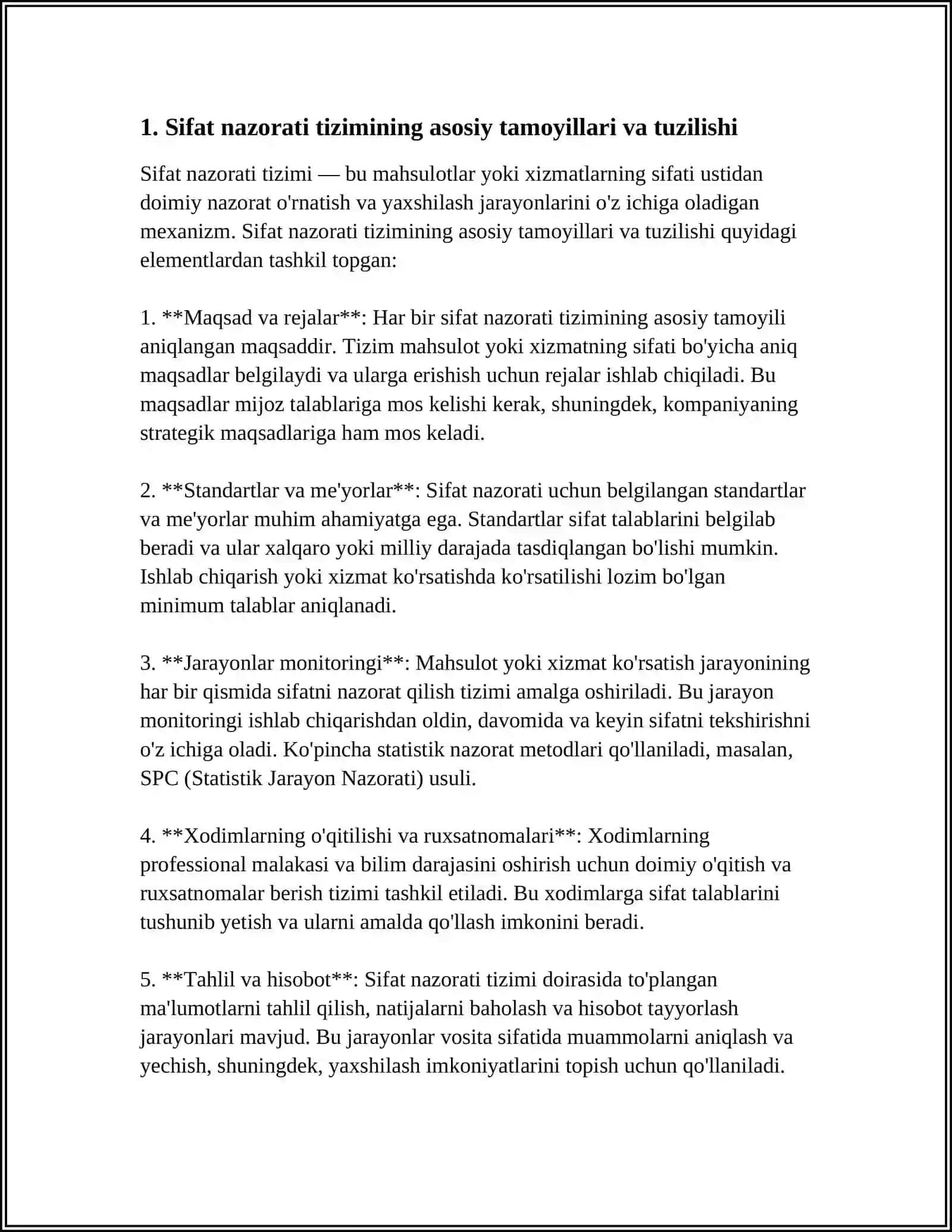 AVTOMOBIL ISHLAB CHIQARISHDA SIFAT NAZORATI TIZIMI 3