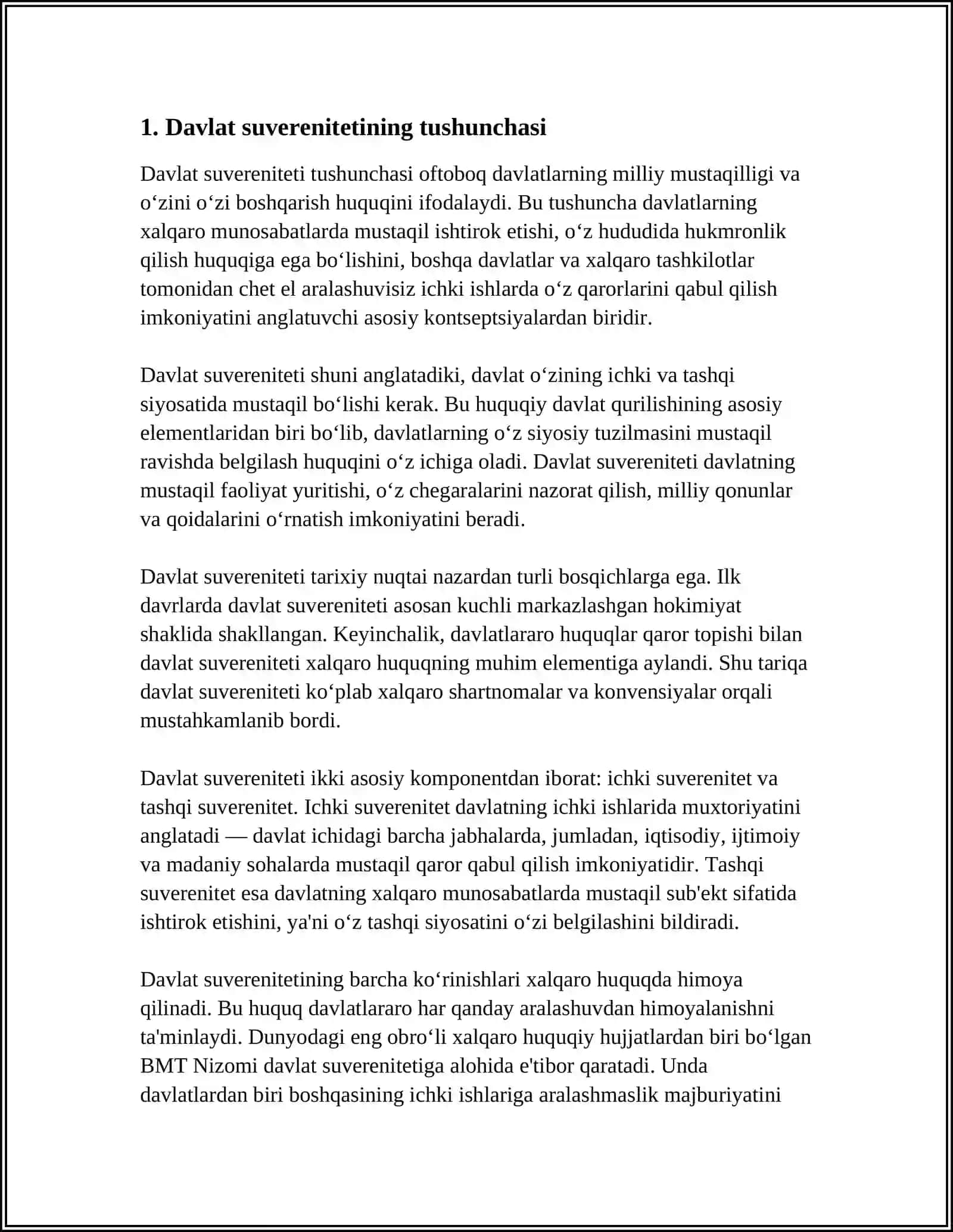 DAVLAT SUVERENITETI VA XALQ HOKIMIYATCHILIGINING KONSTITUTSIYAVIY ASOSLARI 3