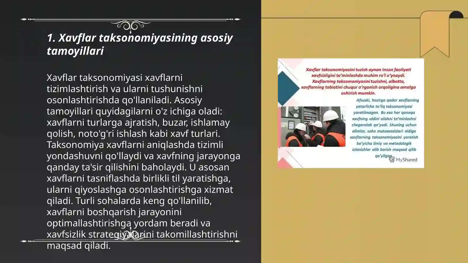 Xavflar taksonomiyasi 3