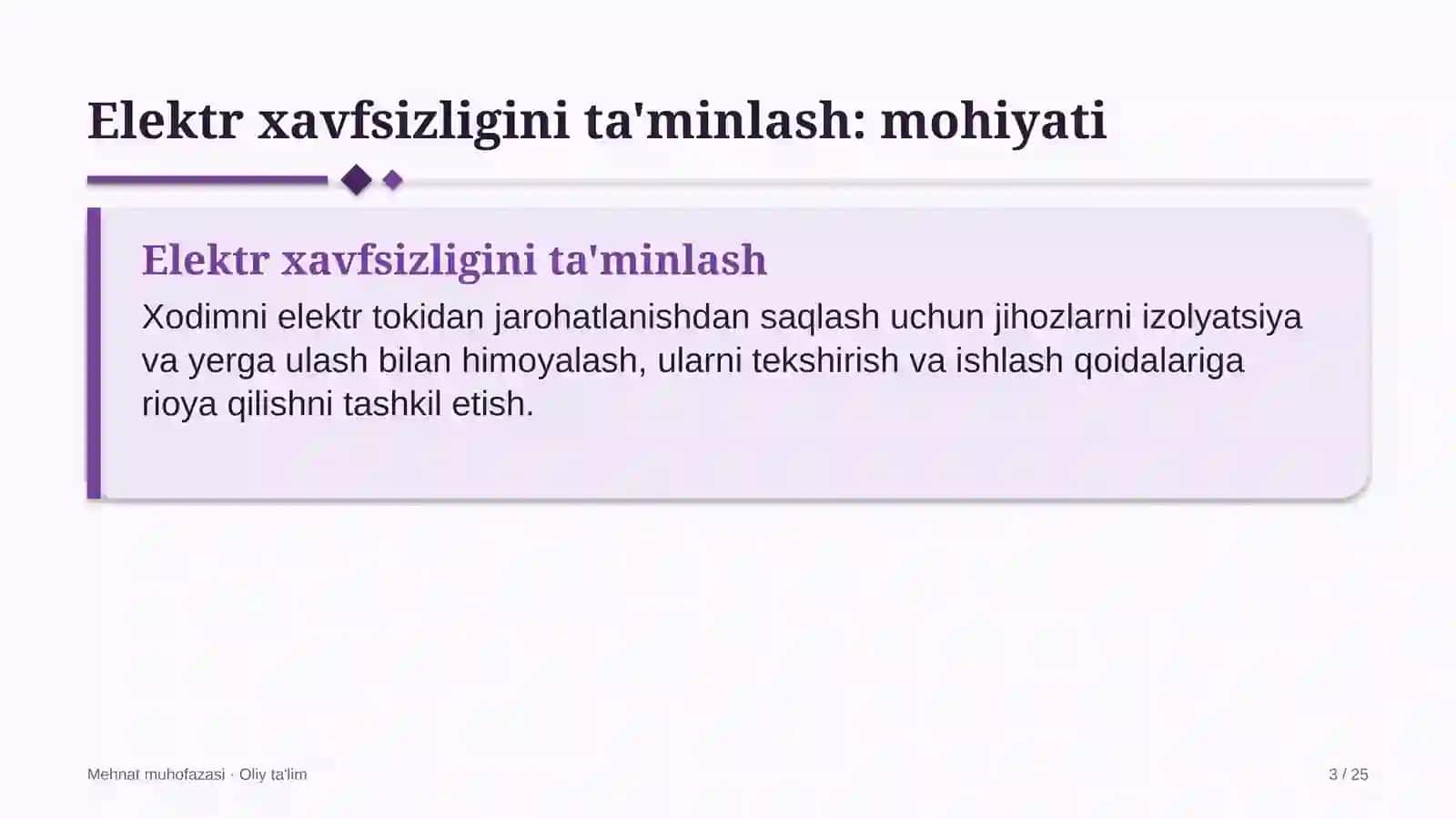 franchayzing tarmoqlarida elektr xavfsizligini ta'minlash 1406 3