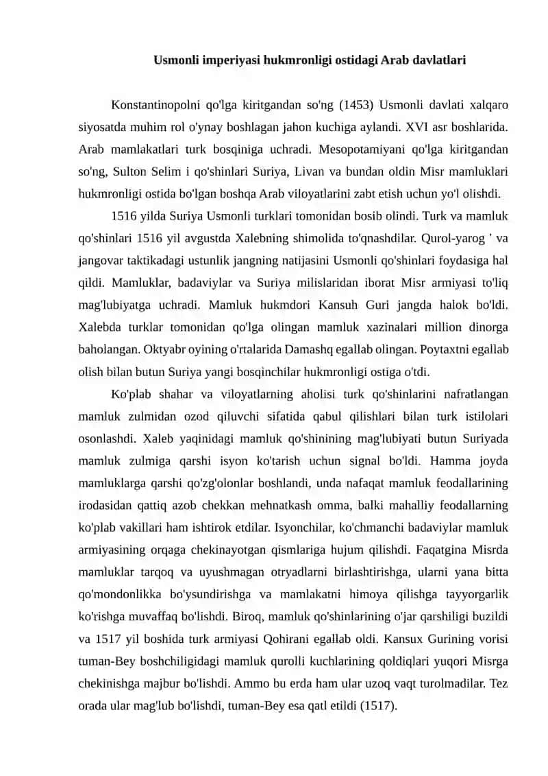Arab mamlakatlari tarixi 3