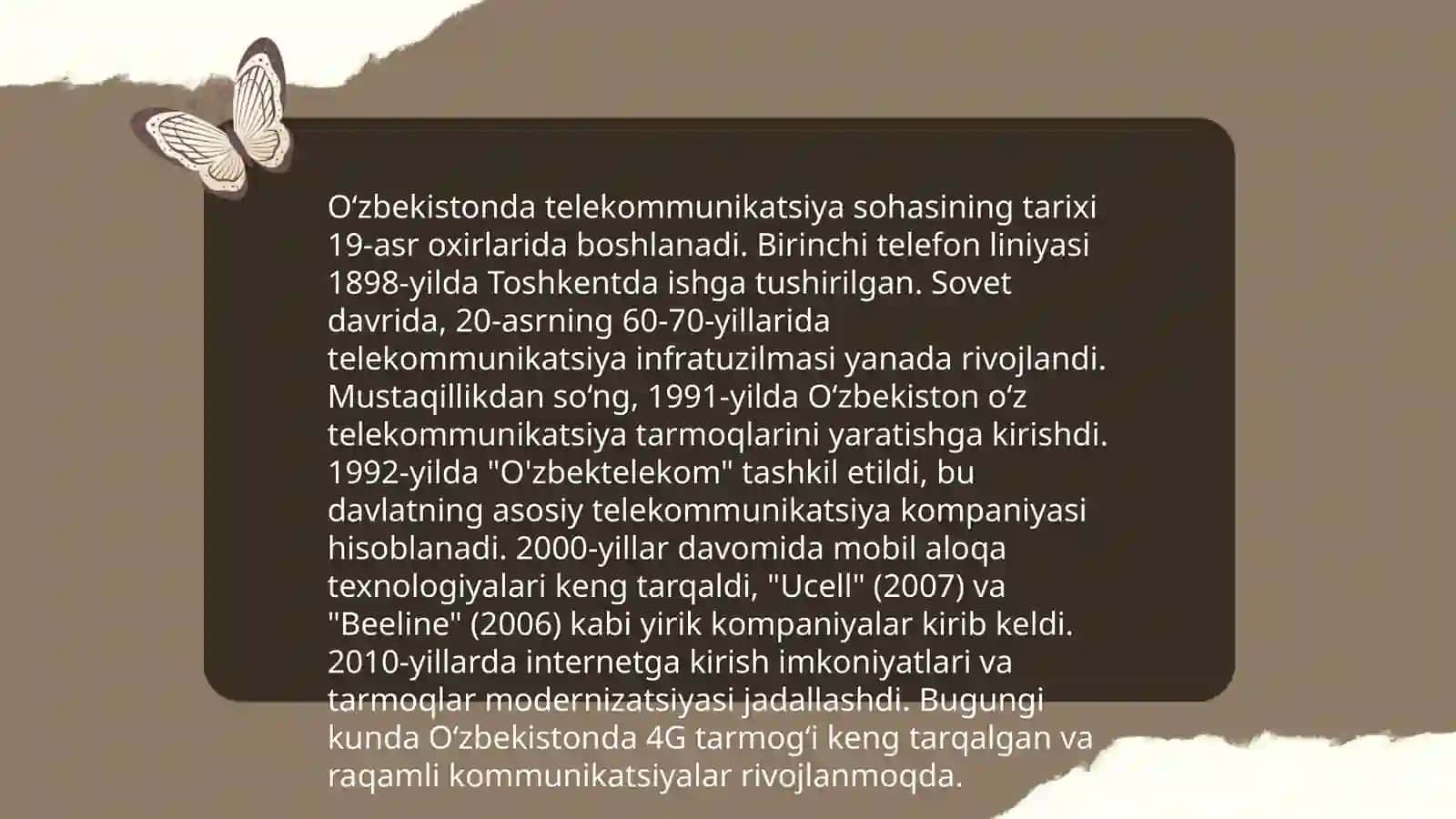 O’zbekistonda telekommunikatsiya xizmati 3