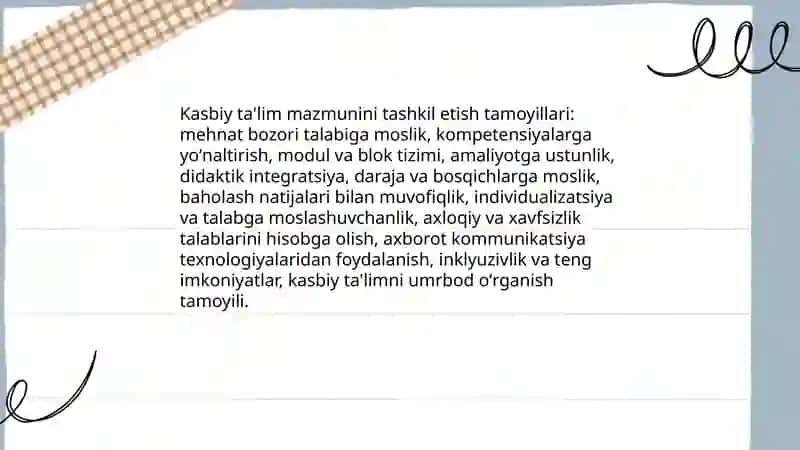 Kasbiy ta'lim mazmuni va texnologiyalari 3