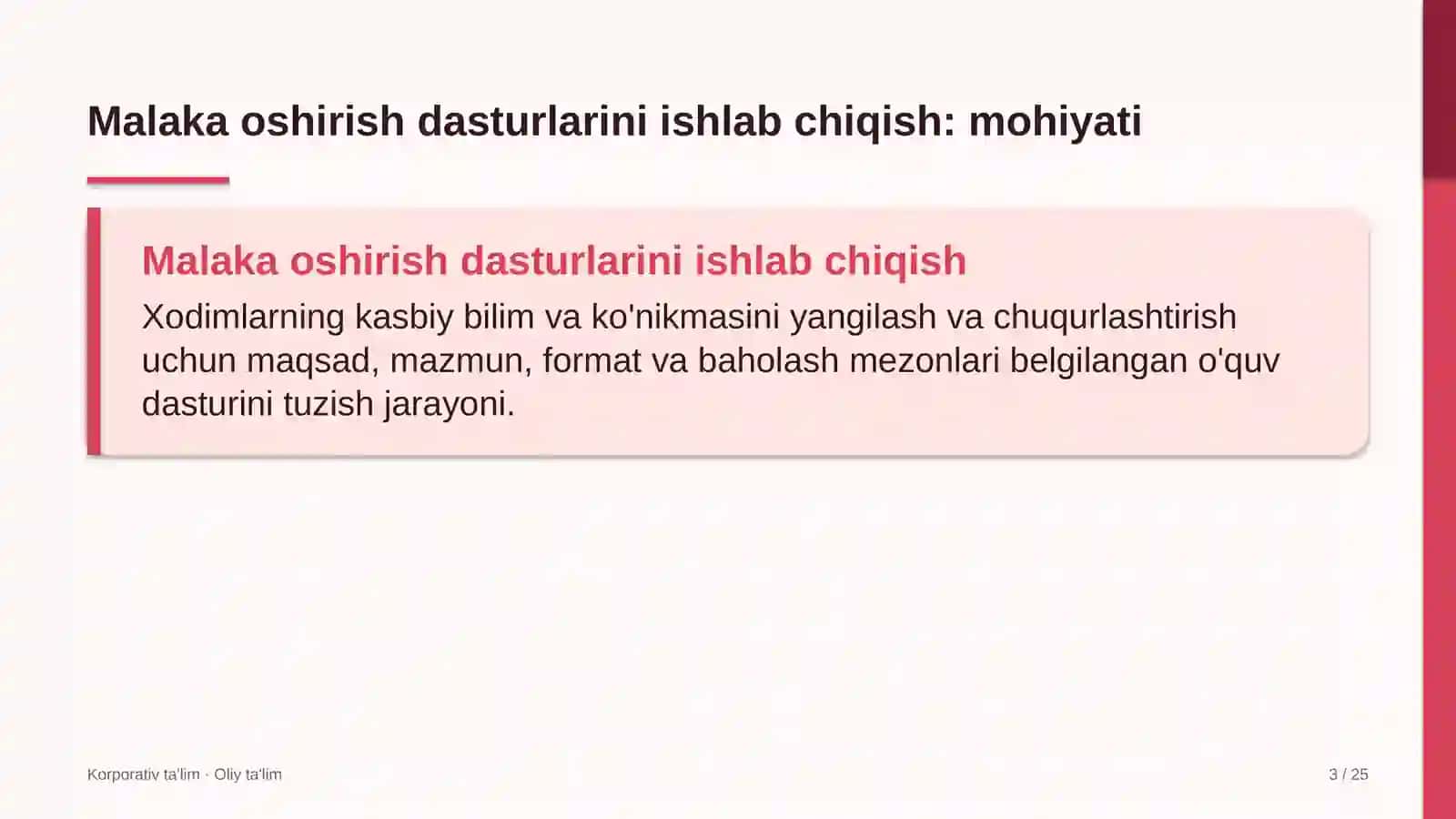 Akusherlik va ginekologiyada kasbiy malaka oshirish dasturlarini ishlab chiqish 3