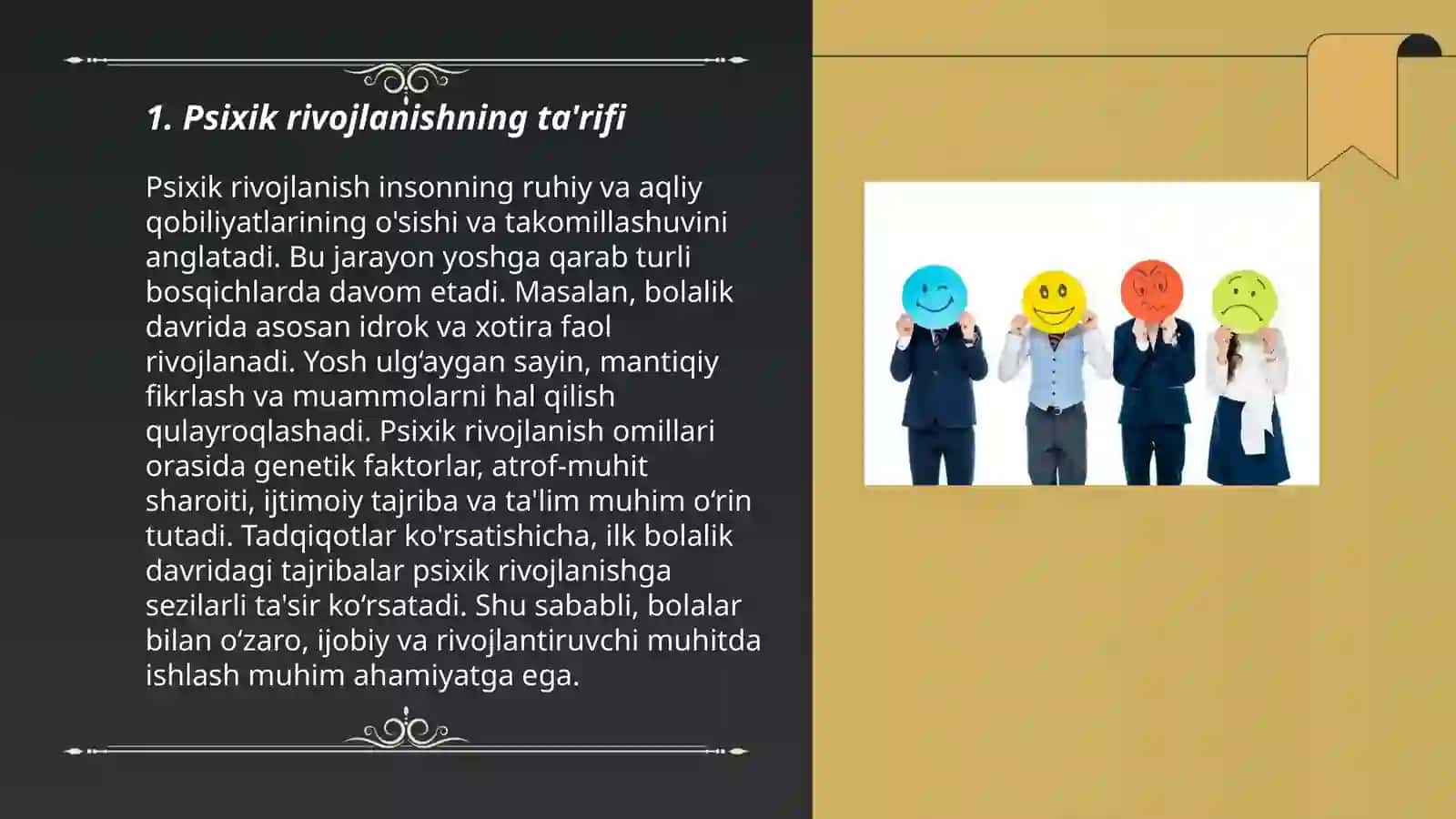 Psixik rivojlanish tushunchasi va uning asosiy qonuniyatlari 3