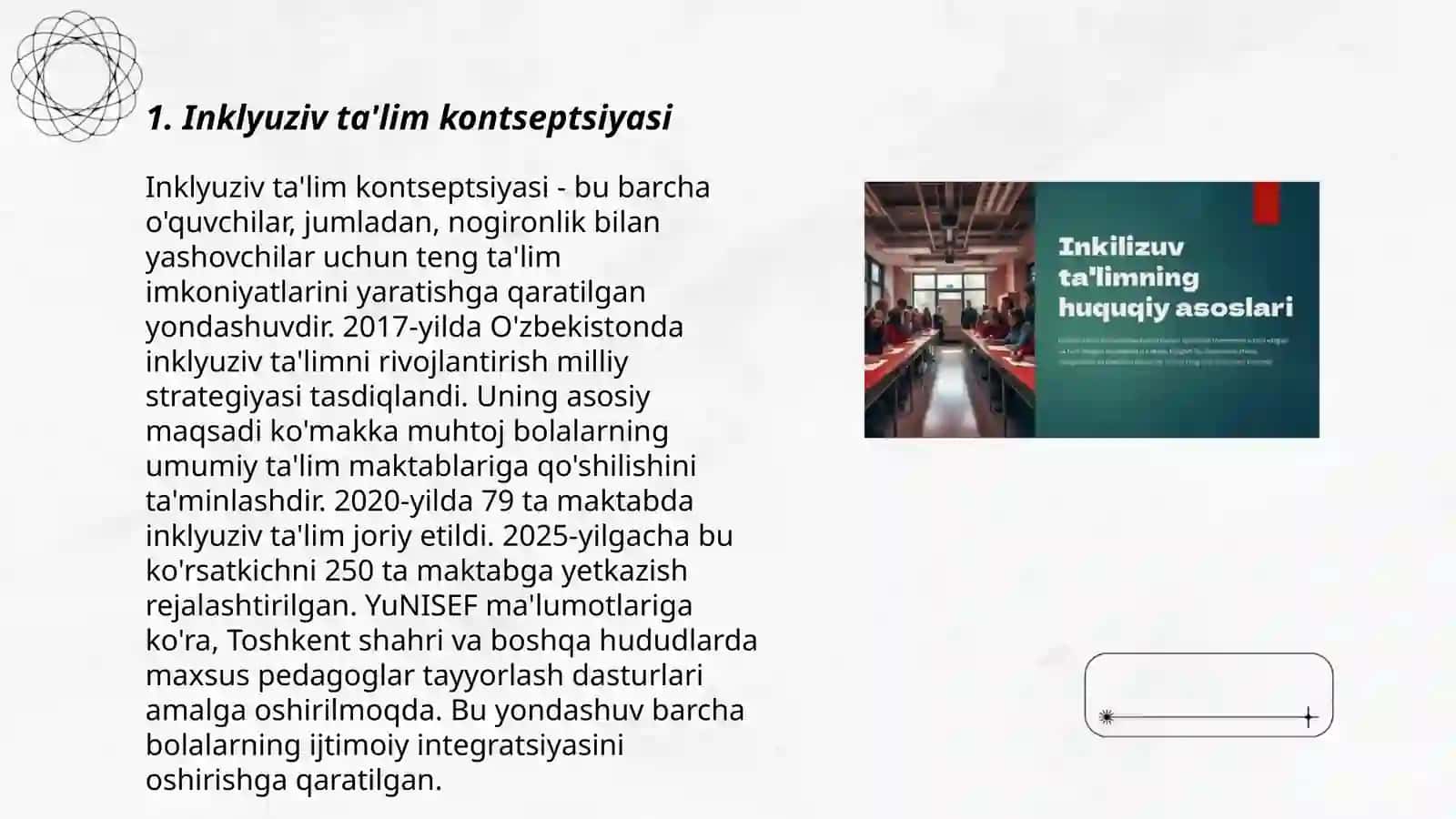 Inklyuziv taʼlimning nazariy asoslari va uning rivojlanish tarixi 3