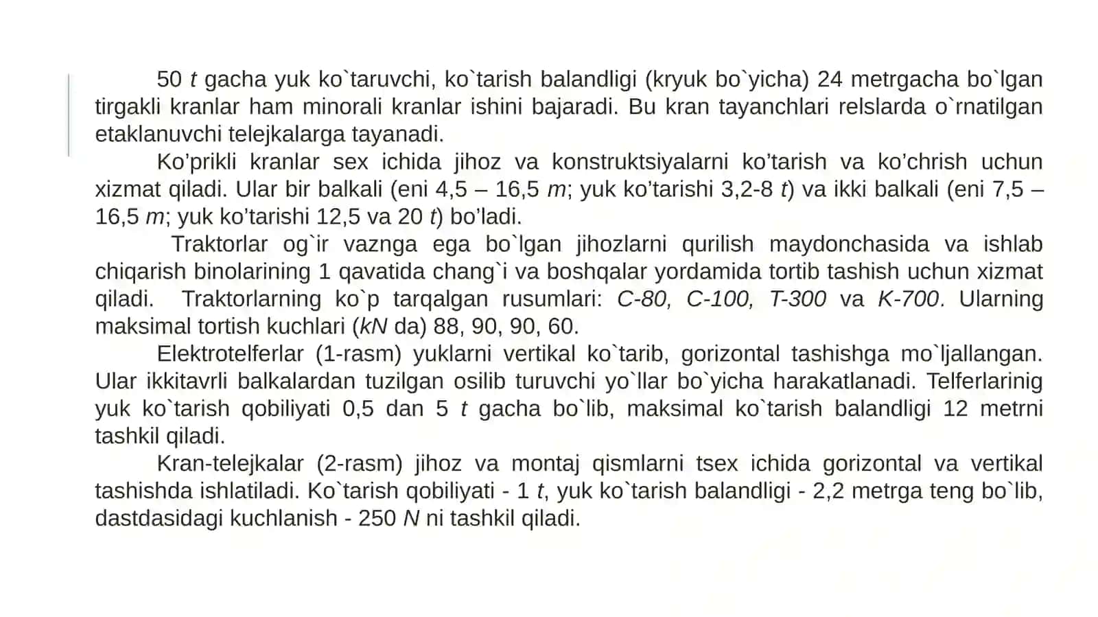 Asosiyko`tarish-transportlashmashinavamexanizmlari 3