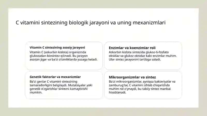 Organizmning C vitaminiga bo’lgan ehtiyojini baholash 3