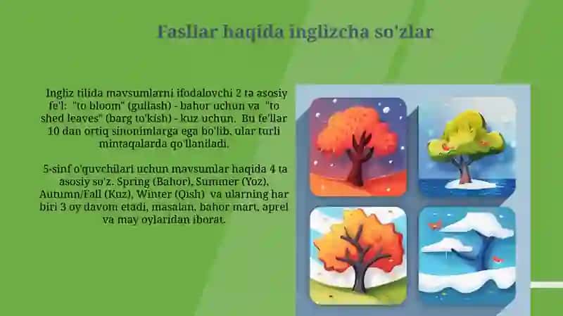 Seasons mavzusida 3