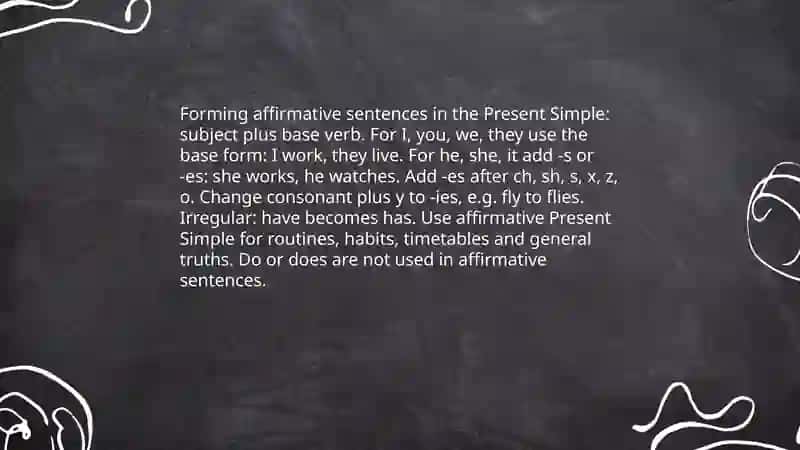 Present simple 3