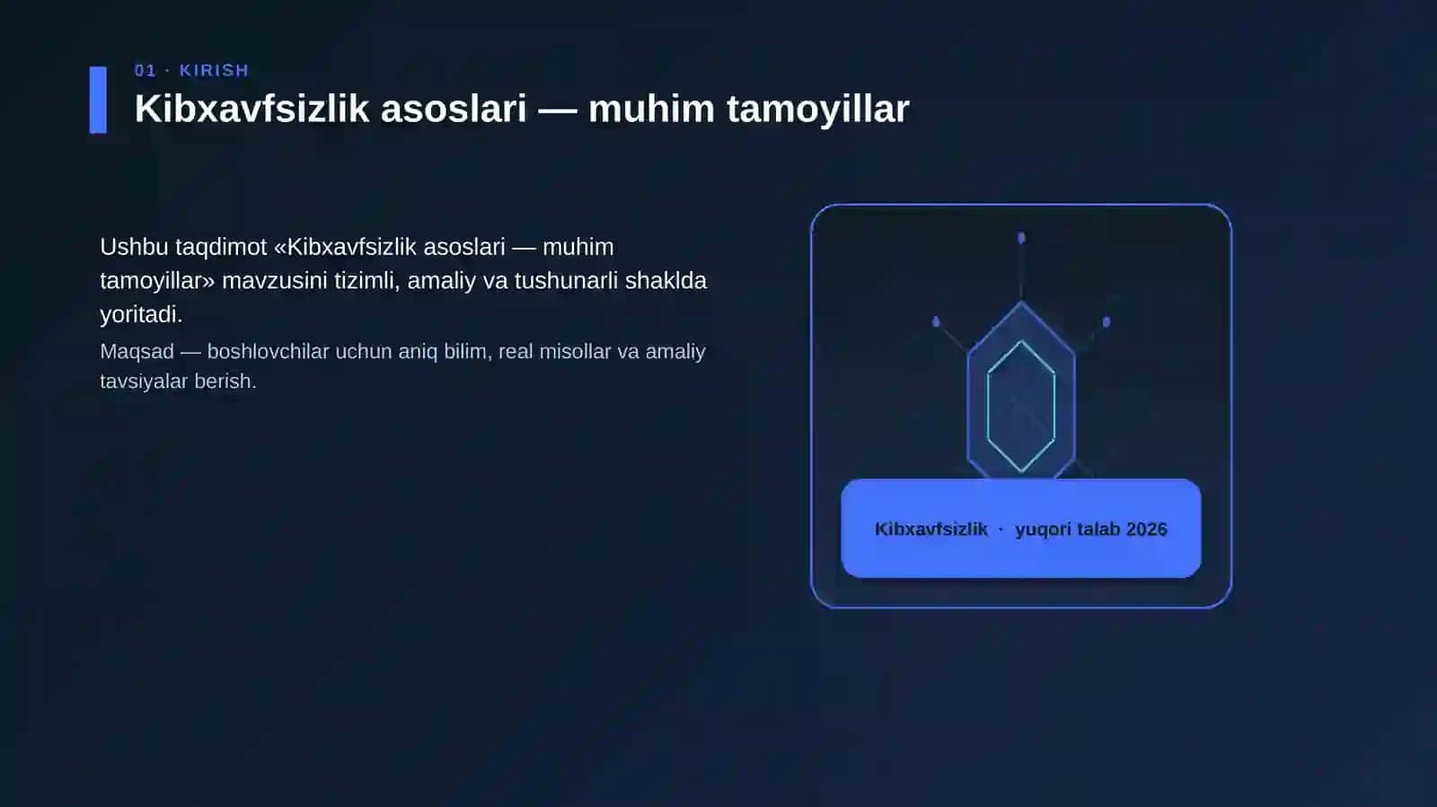 Kibxavfsizlik asoslari — muhim tamoyillar 3