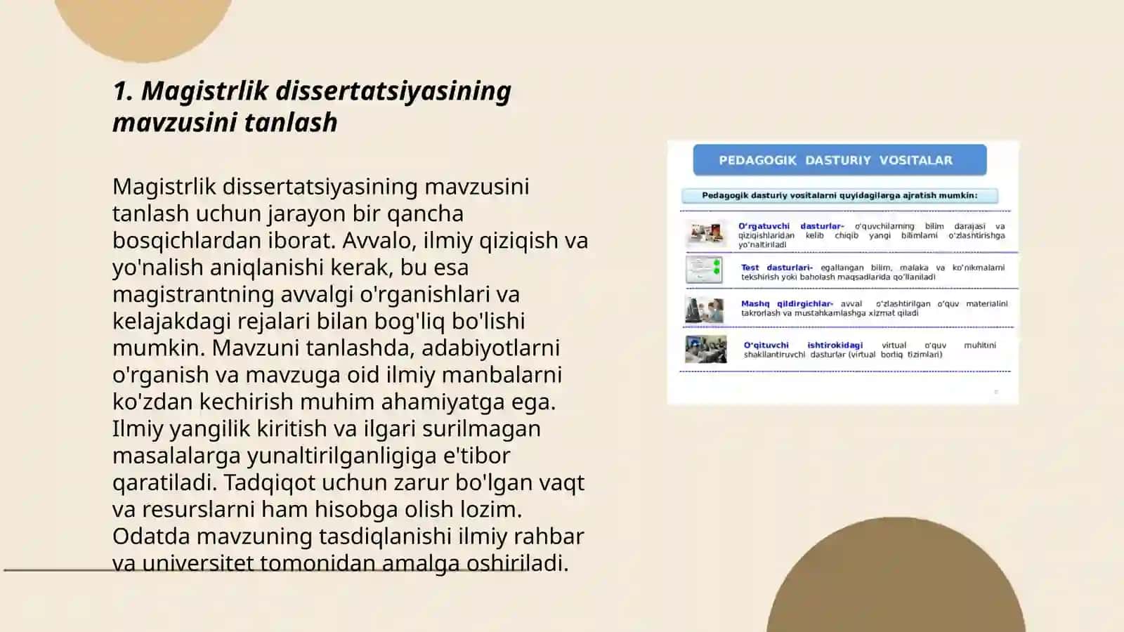 Magistrlik dissertatsiyasiga qo‘yiladigan talablar 3