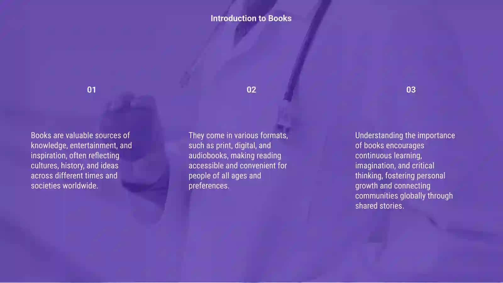 Introduction to Books 3
