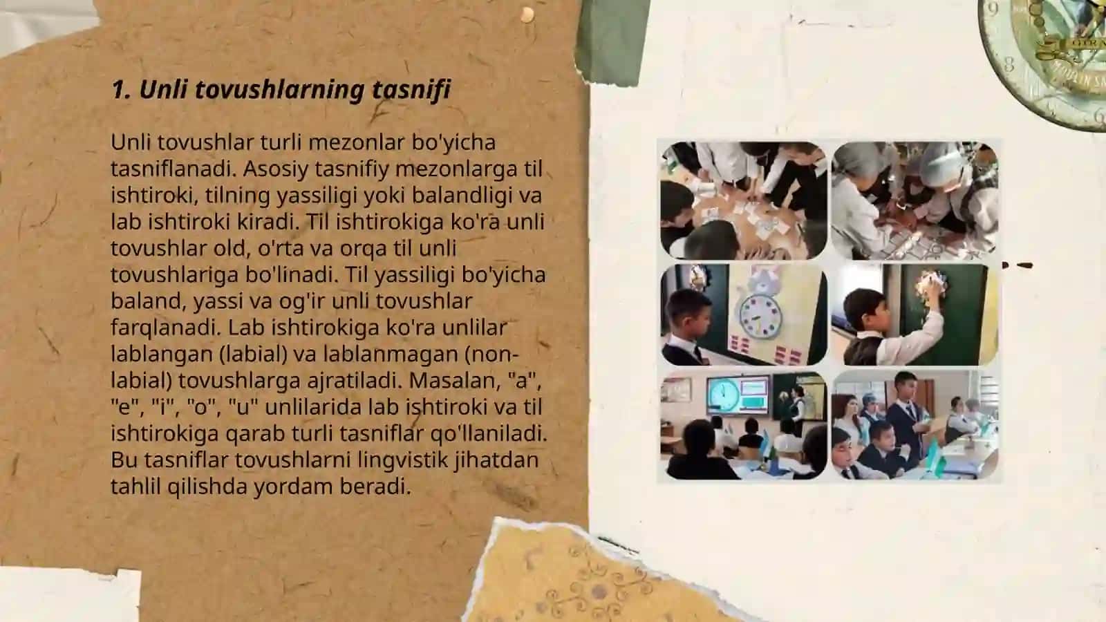Unli tovushlar 3