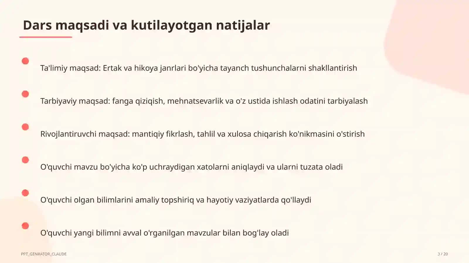 Ertak va hikoya janrlari (4-sinf) 3