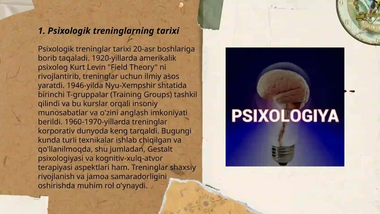 Psixologik treninglar tarixi va guruhiy terapiyaning tashkiliy-uslubiy jihatlari 3