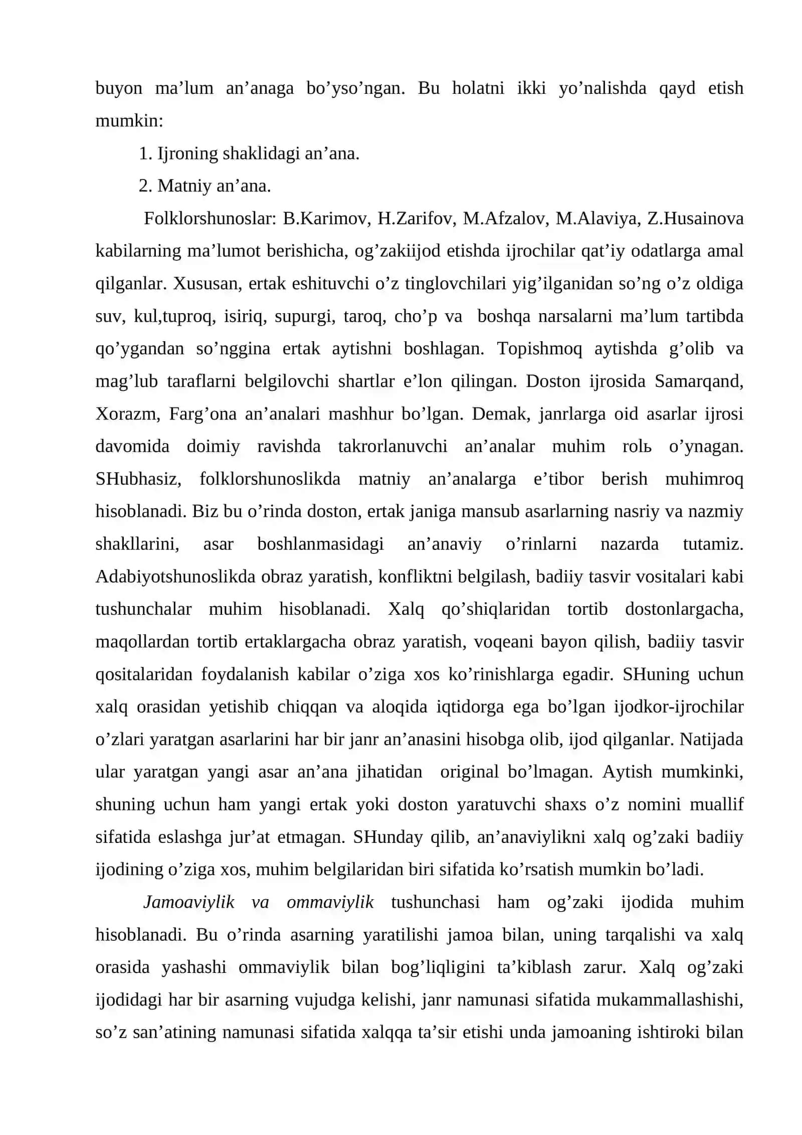 Хаlq оg’zаki ijоdining o’zigа хоs хususiyаtlаri 3
