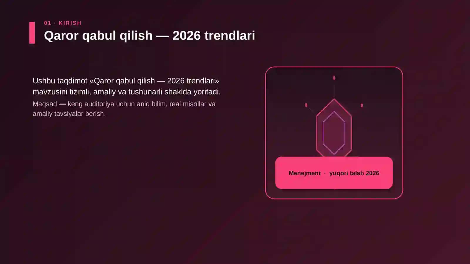 Qaror qabul qilish — 2026 trendlari 3