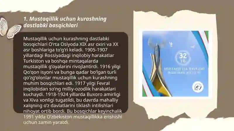 Mustaqillik uchun kurashning dastlabki bosqichlari 3