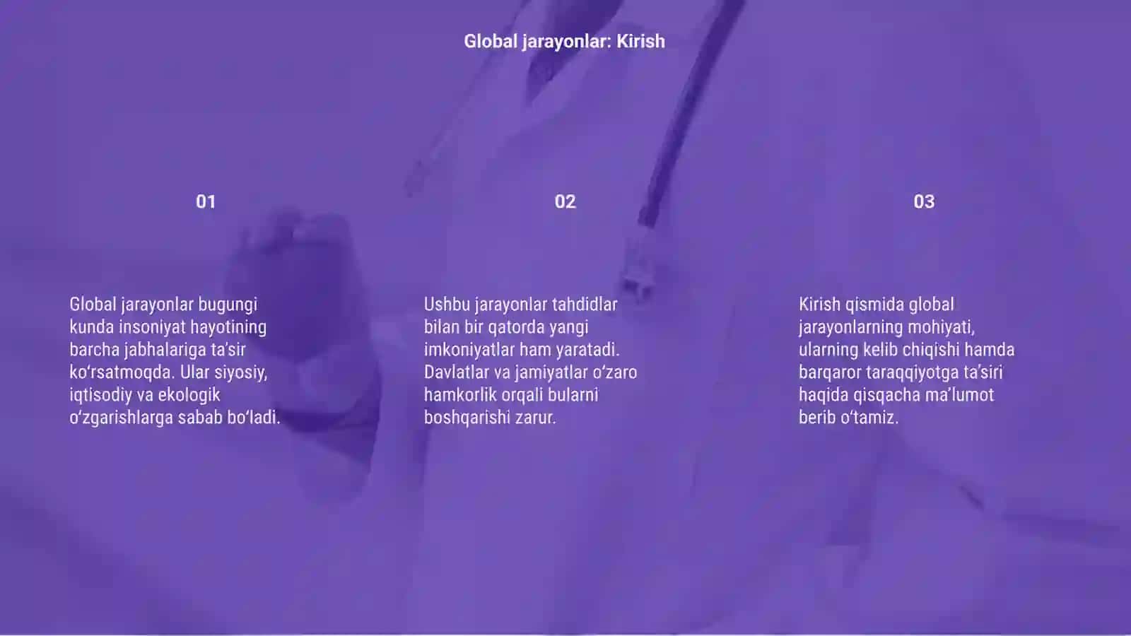 Global jarayonlar va barqaror taraqqiyot 3