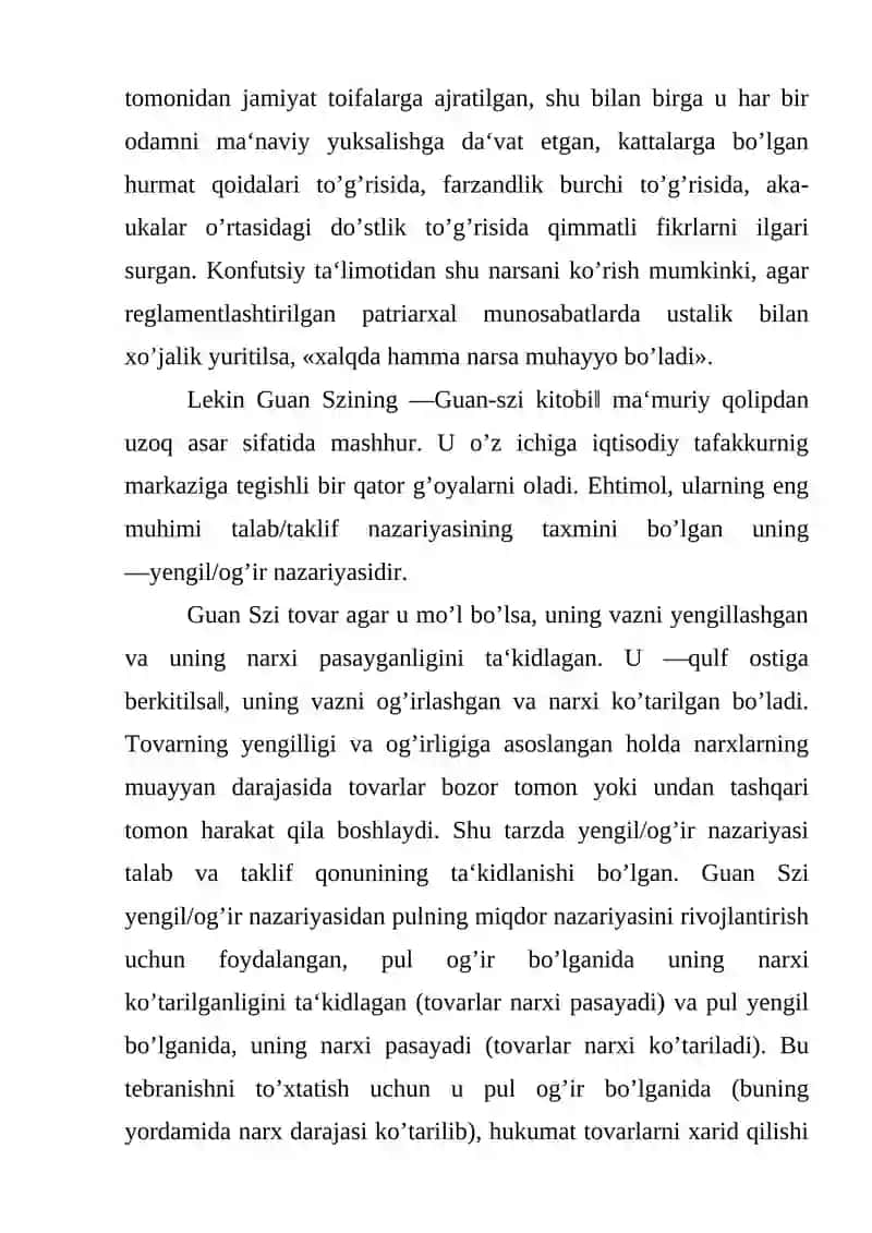 Qadimgi Xitoy Iqtisodiy G'oyalari 3