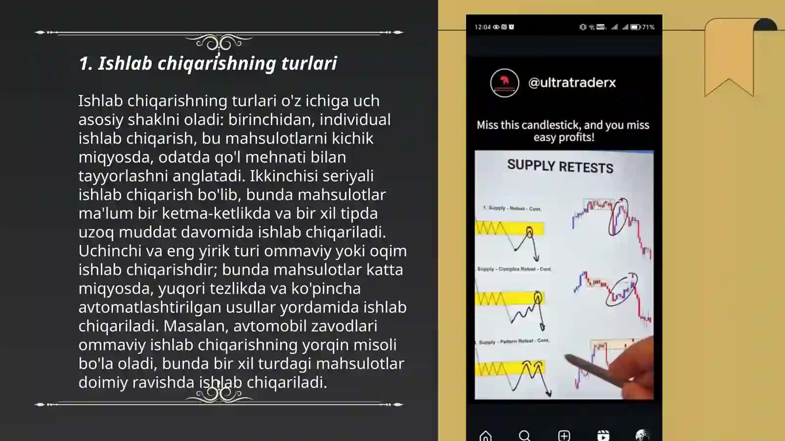 Ishlab chiqarish jarayoni va uning natijalari 3