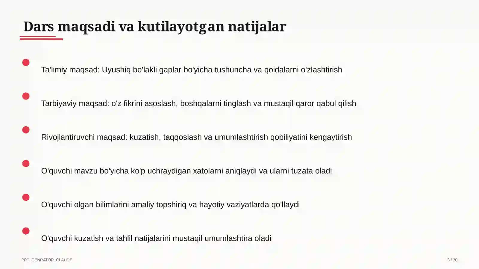Uyushiq bo'lakli gaplar (4-sinf) 3