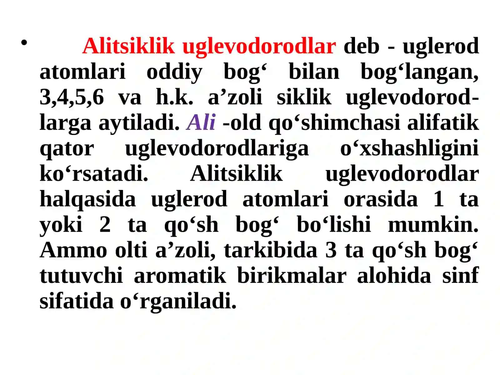 Alisiklikbirikmalar 3
