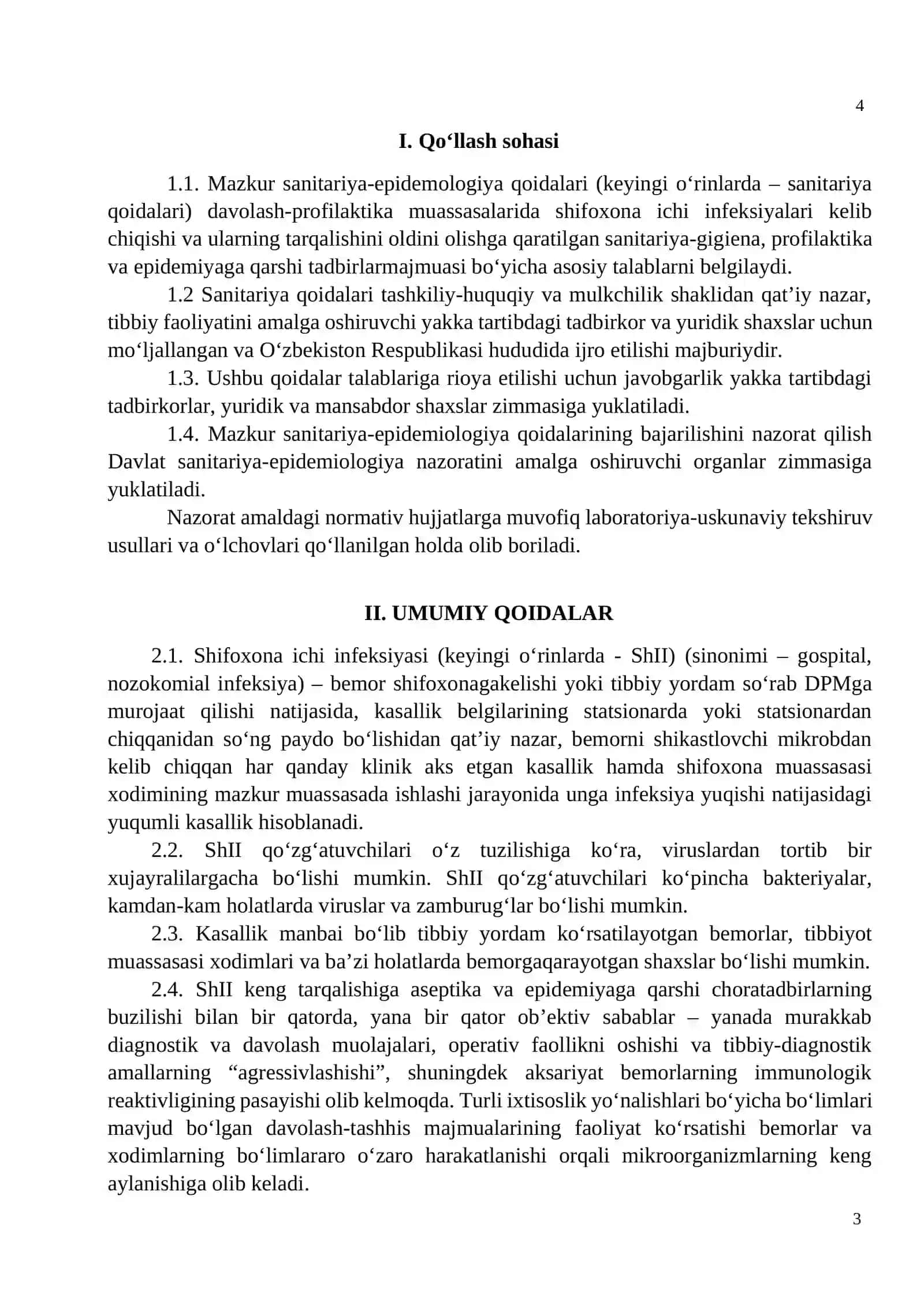 SANPIN 034217. SHIFOXONA ICHI INFEKSIYALARI PROFILAKTIKASI LOTIN TILIDA 3