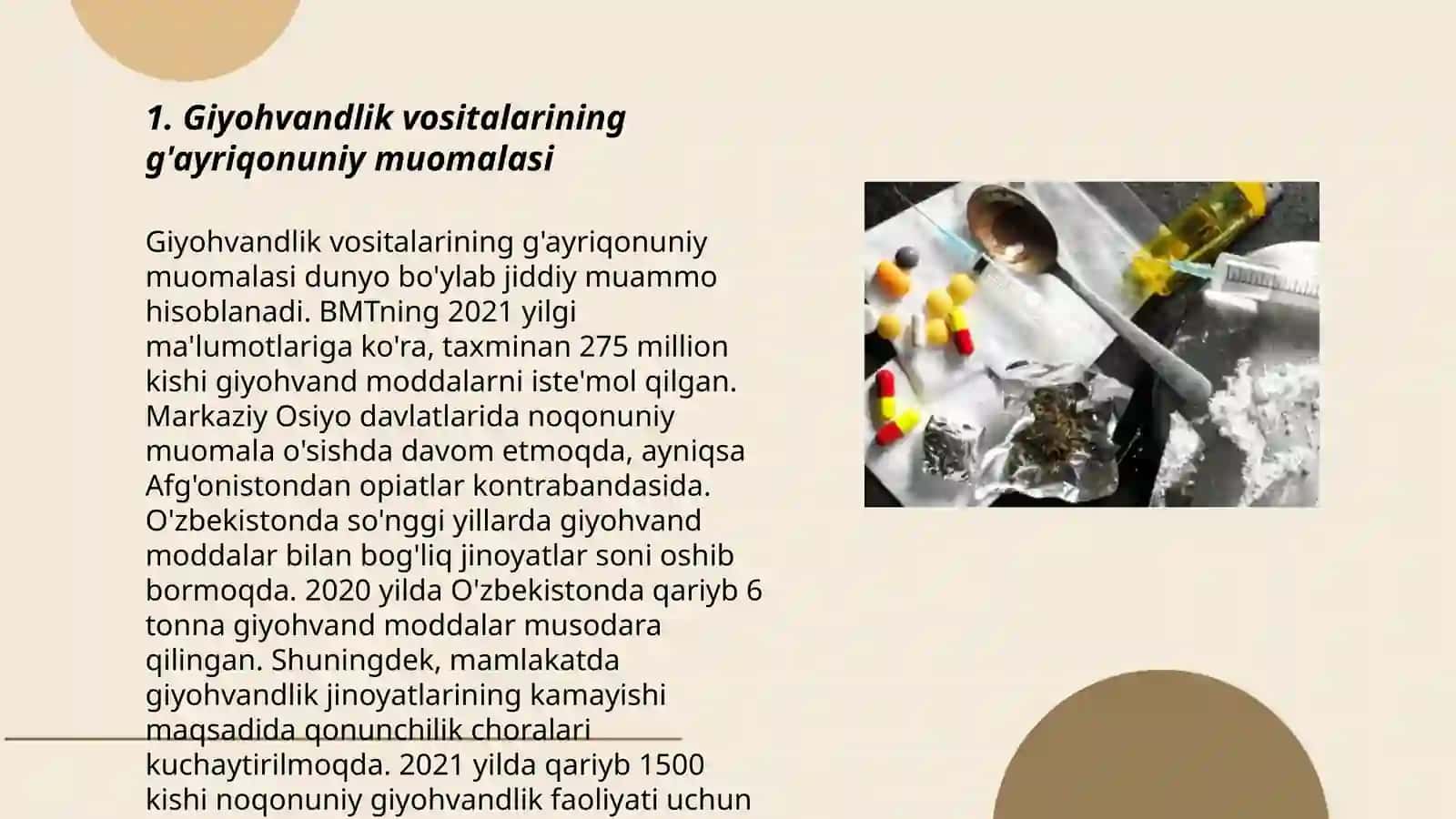Giyohvandlik vositalari yoki psixotrop moddalar 3