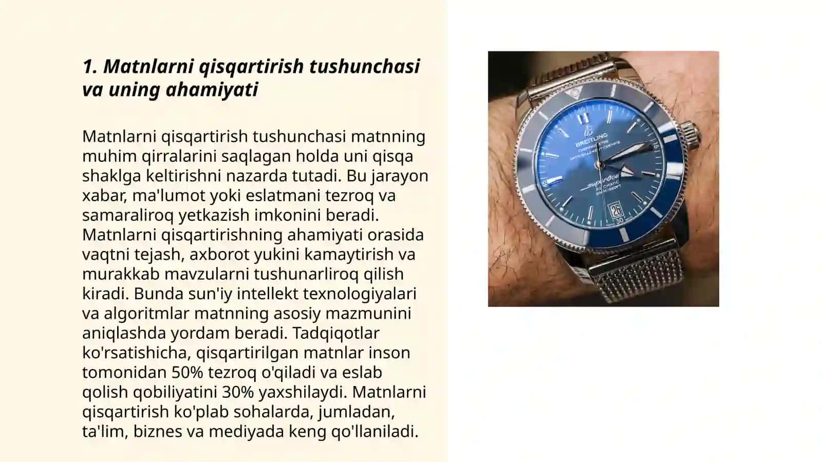 Matnlarni avtomatik qisqaryirish(referatlash) 3