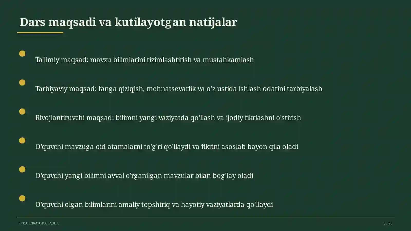 Word dasturida jadval va rasmlar (6-sinf) 3