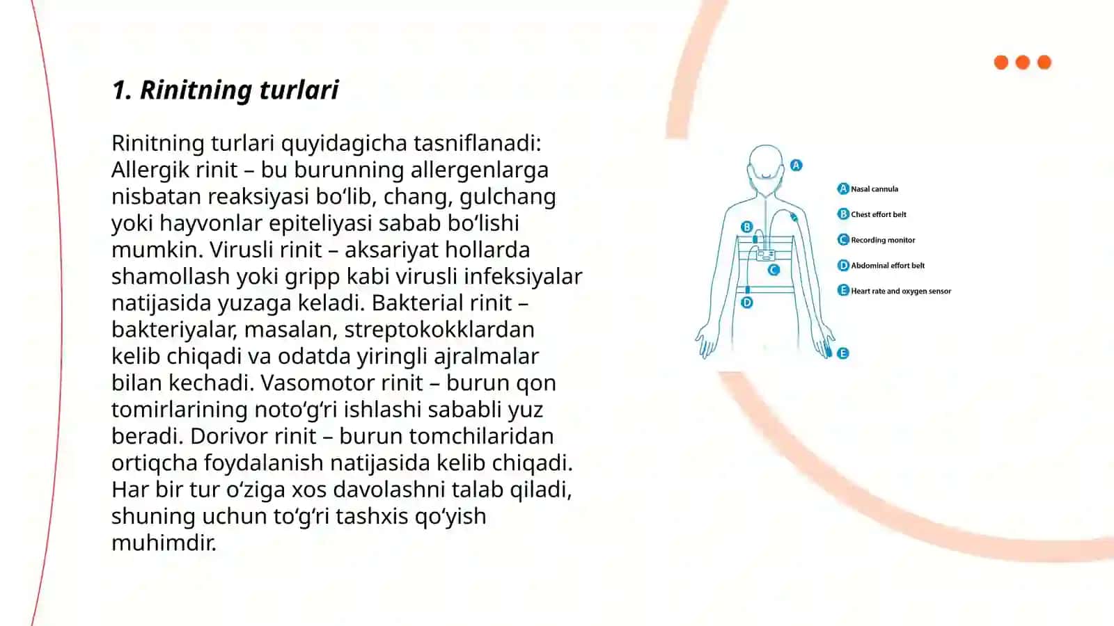 Yuqori nafas yo'llari yallig'lanish kasalliklarida (rinitlar) Farmatsevtik yordam tamoyillari 3