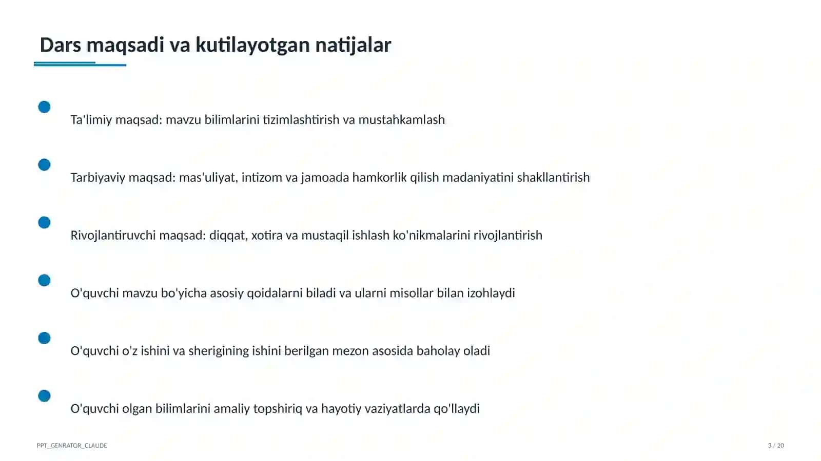 PowerPoint dasturida taqdimot yaratish (7-sinf) 3