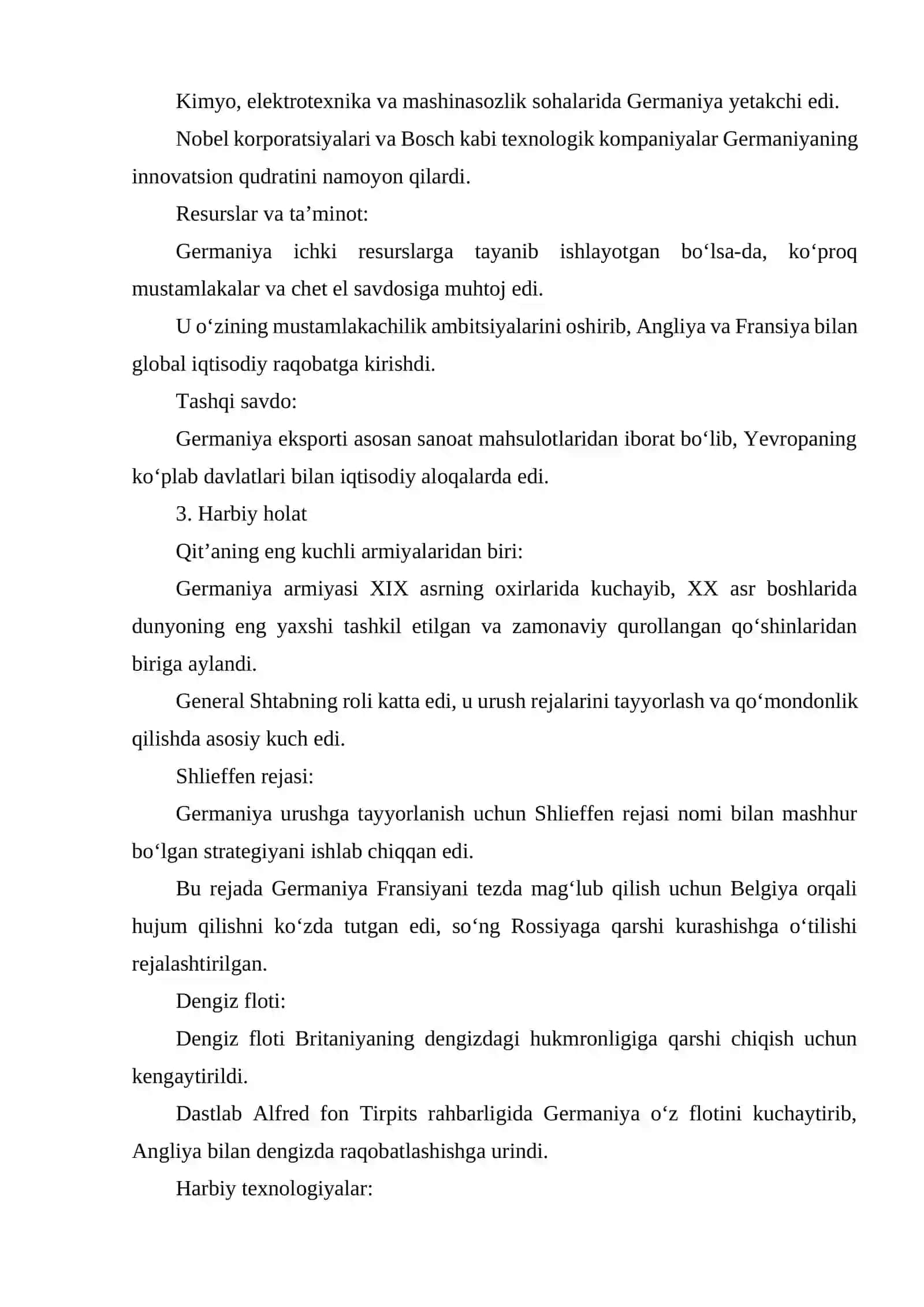 BIRINCHI JAHON URUSHI YILLARIDA GERMANIYA 3