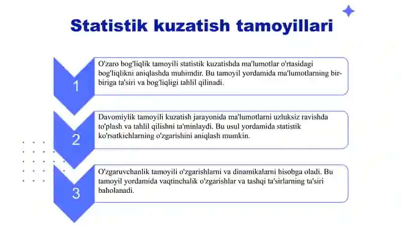 Statistik kuzatish uslubiyati 3