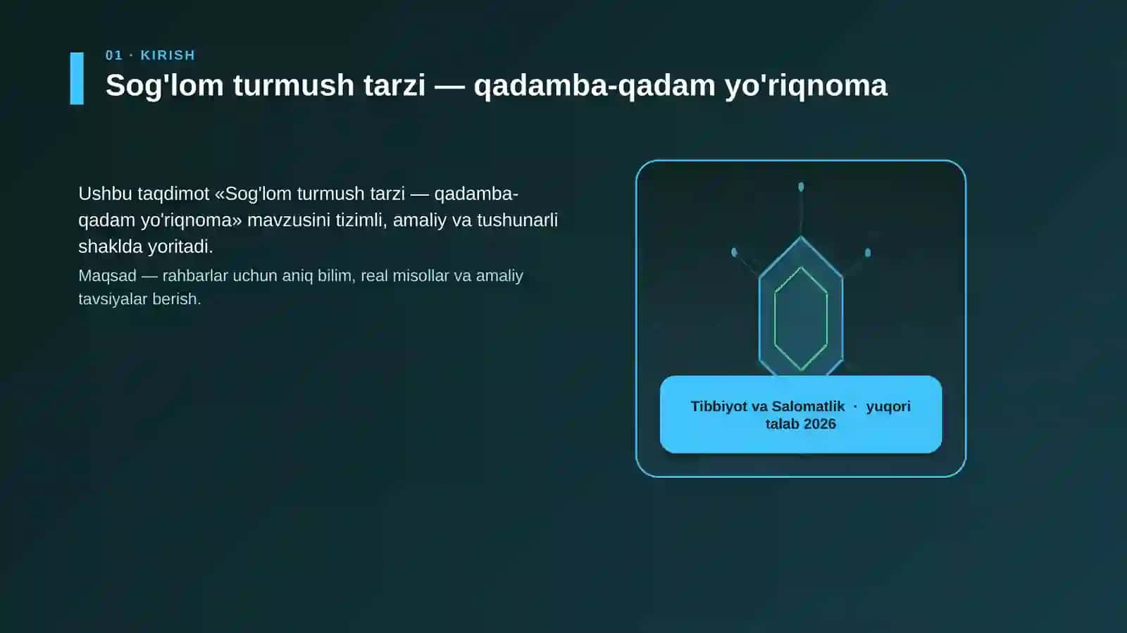 Sog'lom turmush tarzi — qadamba-qadam yo'riqnoma 3